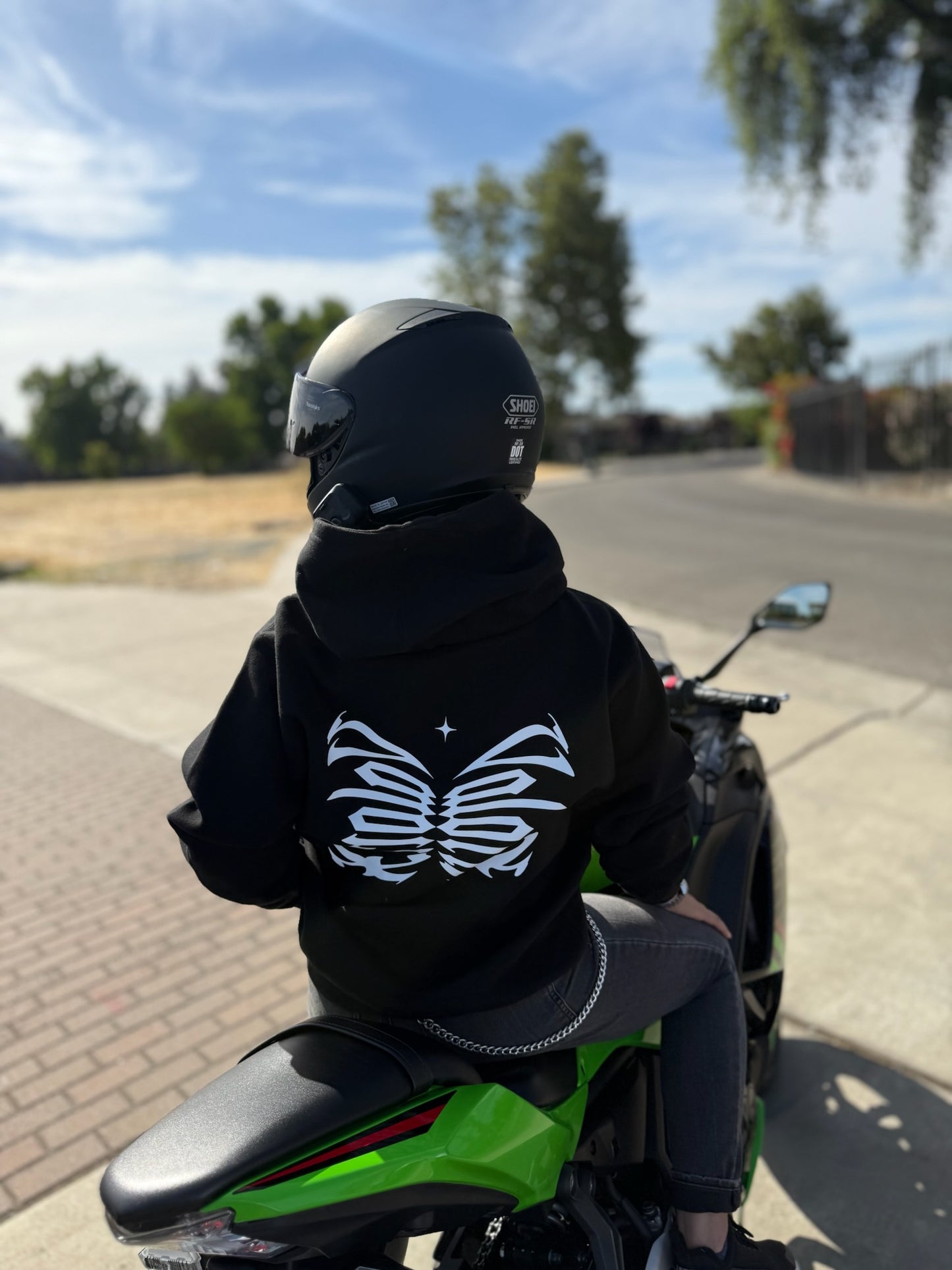 Butterfly Hi-Vis Hoodie Unisex